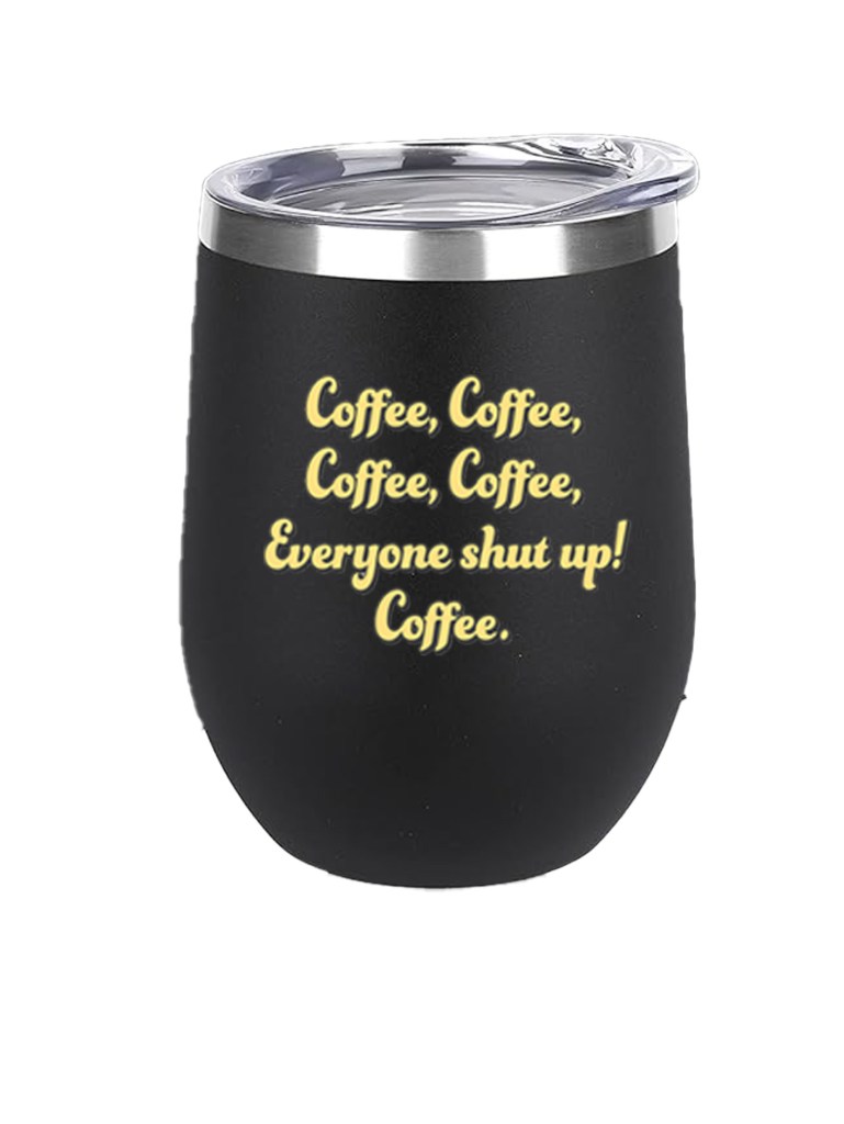 12oz Stainless Steel Wine Tumbler - Coffee Coffee
