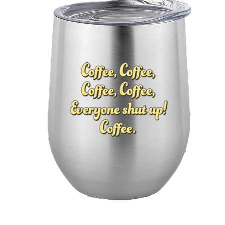 12oz Stainless Steel Wine Tumbler - Coffee Coffee