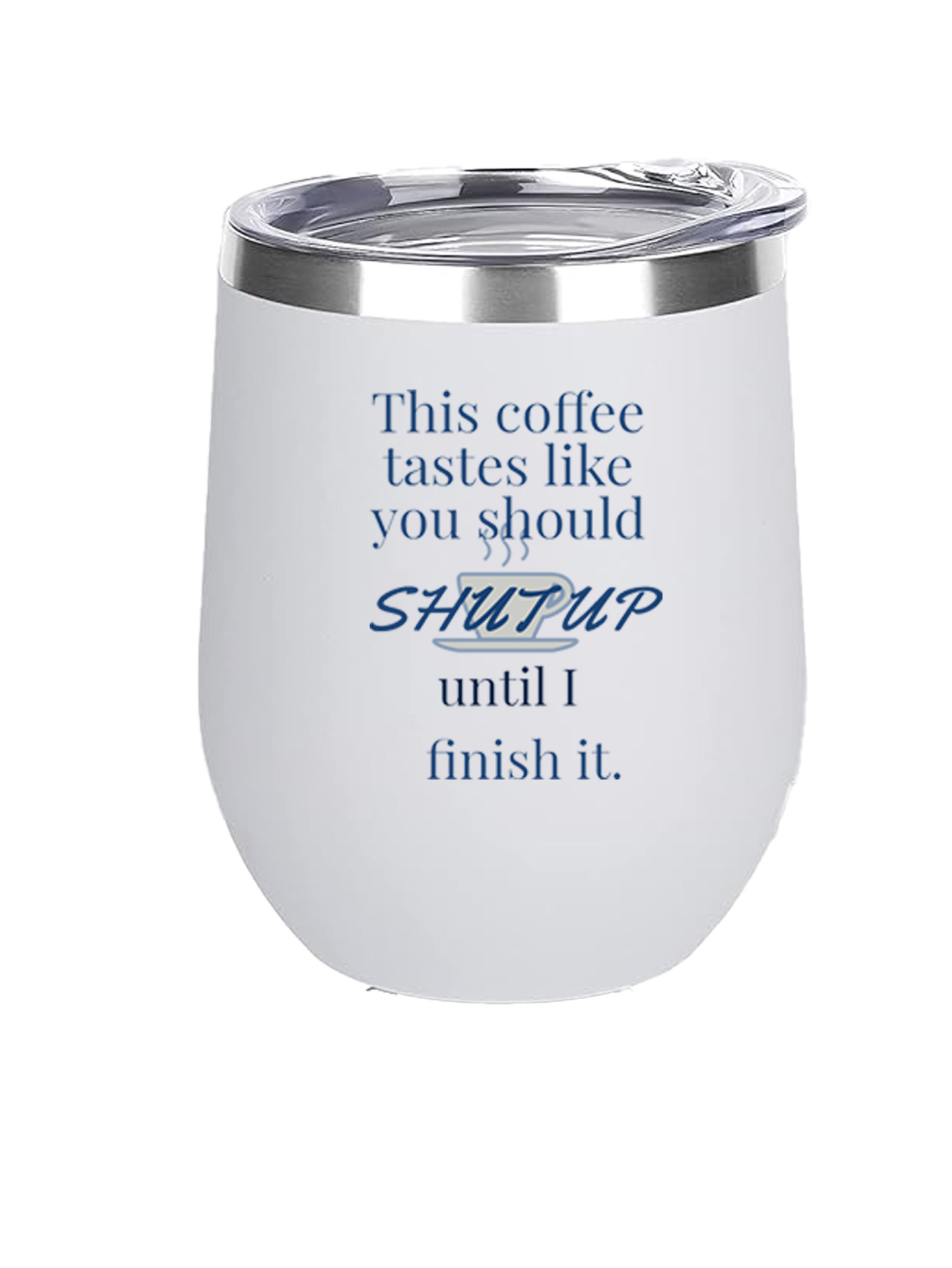 12oz Stainless Steel Wine Tumbler - 6 Feet of Dirt - Image 4