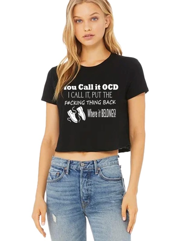 Bella & Canvas Women's Flowy Cropped Tee - OCD