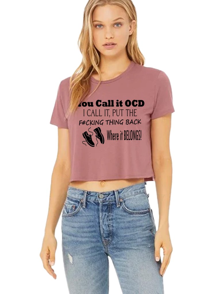 Bella & Canvas Women's Flowy Cropped Tee - OCD