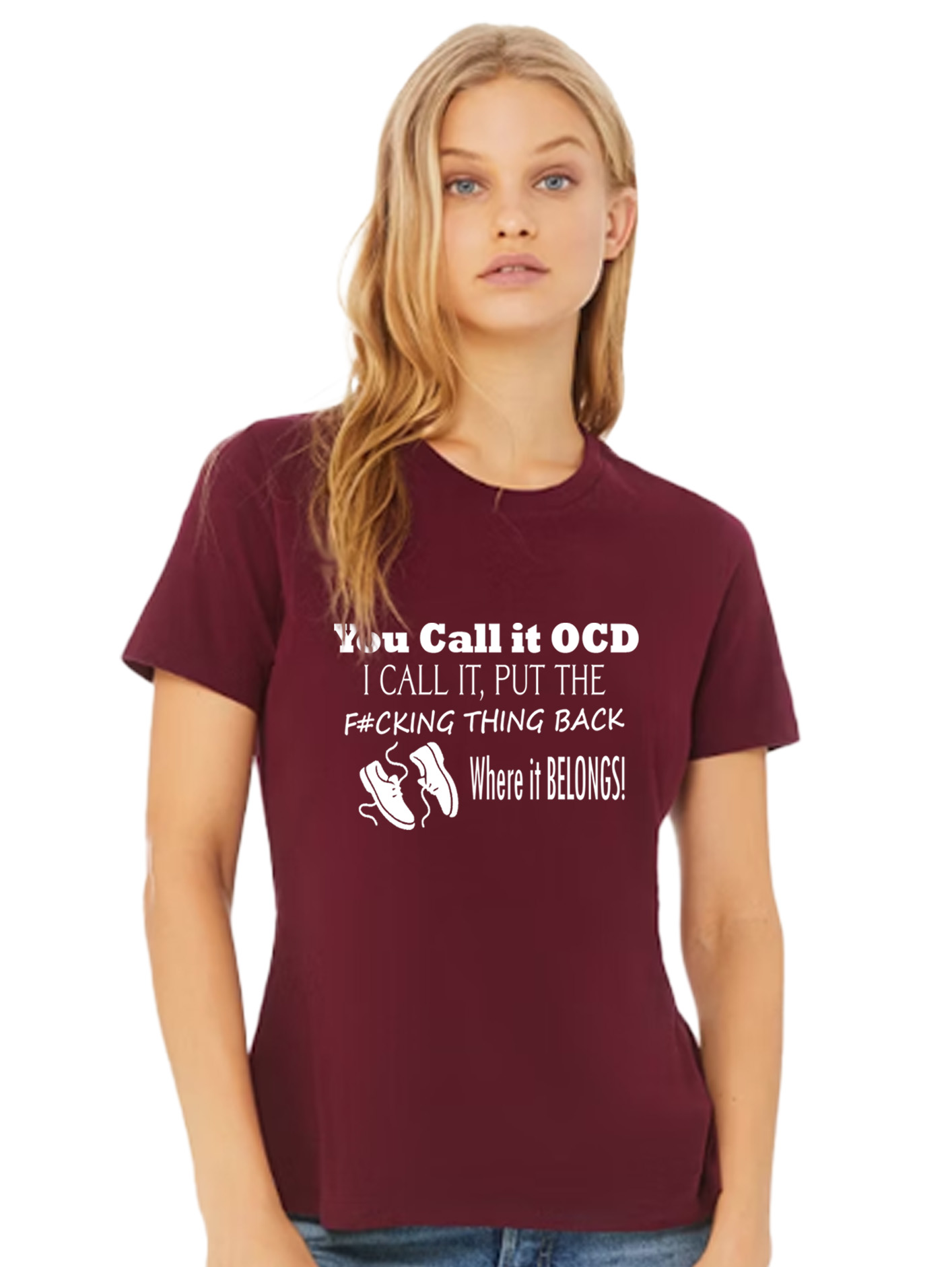 Bella + Canvas Ladies Relaxed Jersey Short Sleeve Tee - OCD - Image 2
