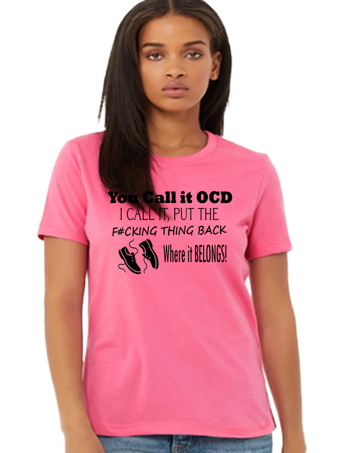 Bella + Canvas Ladies Relaxed Jersey Short Sleeve Tee - OCD - Image 4
