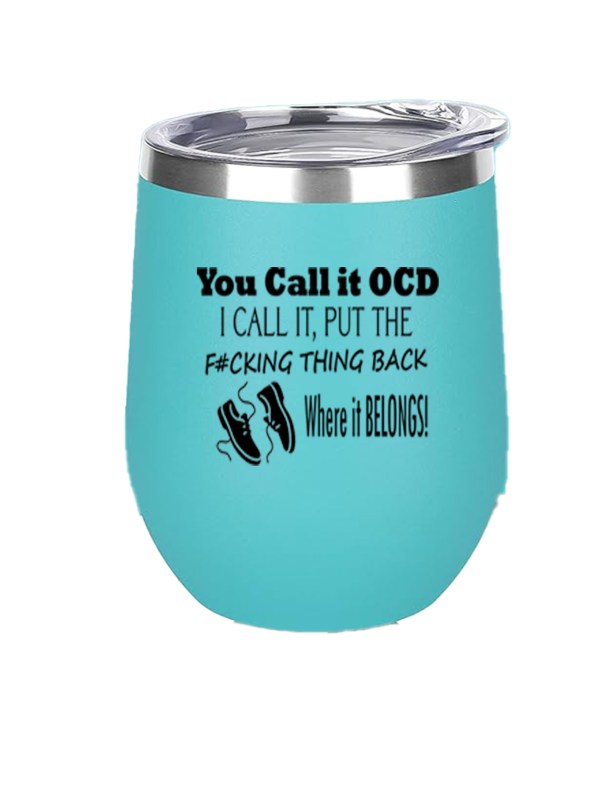 12oz Stainless Steel Wine Tumbler - OCD