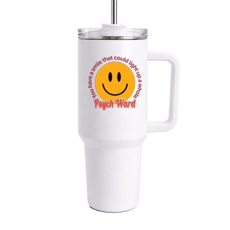 40oz NAH Tumbler with Handle - Psych Ward