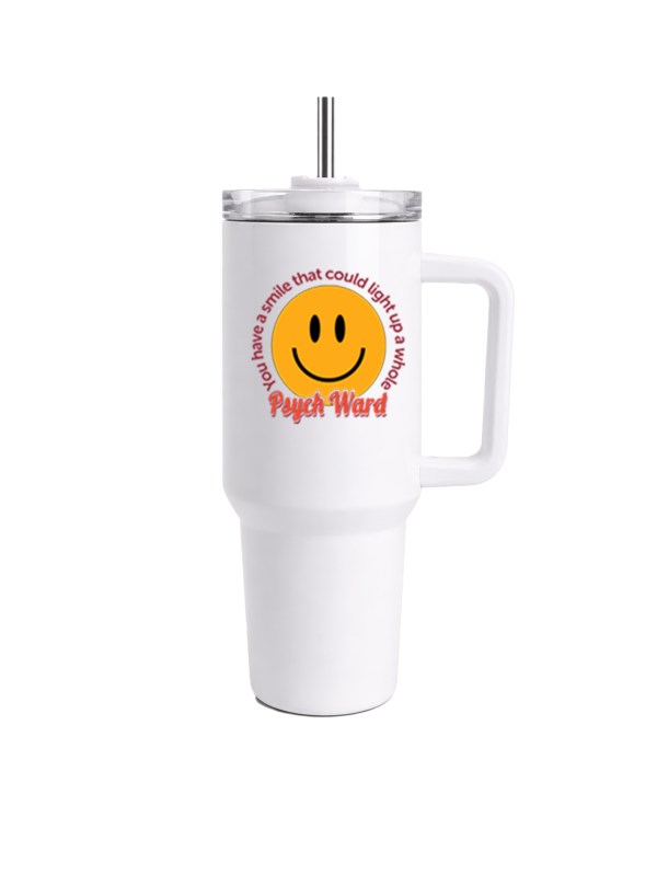 40oz NAH Tumbler with Handle - Psych Ward