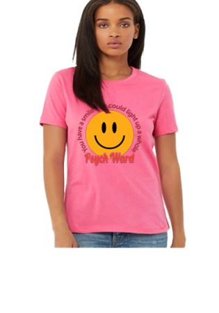 Bella + Canvas Ladies Relaxed Jersey Short Sleeve Tee - Psych Ward