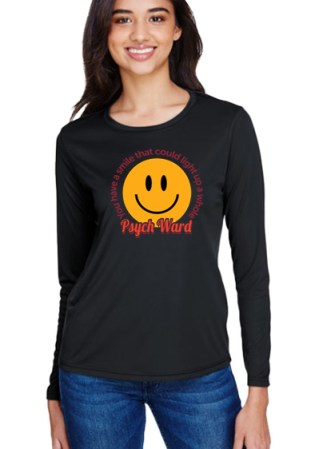 Ladies Long Sleeve Cooling Performance Crew - Psych Ward