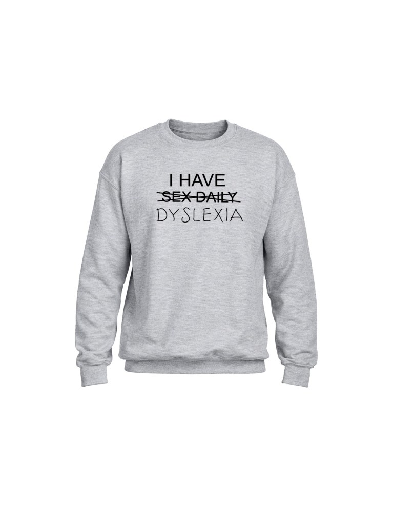Heavy Blend Crewneck Sweatshirt- Dyslexia