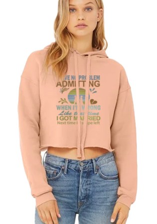 Bella + Canvas Women's Cropped Fleece Hoodie - Swipe Left