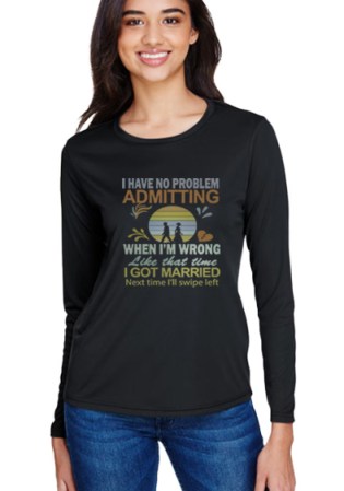 Ladies Long Sleeve Cooling Performance Crew - Swipe Left