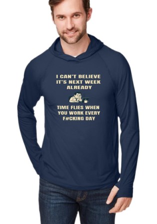 North End Unisex JAQ Stretch Performance Hoodie - Time Flies