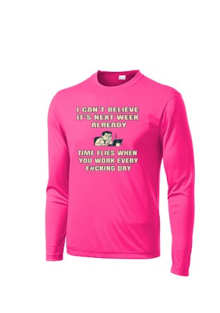 Sport-Tek Long Sleeve PosiCharge Competitor Tee - Time Flies