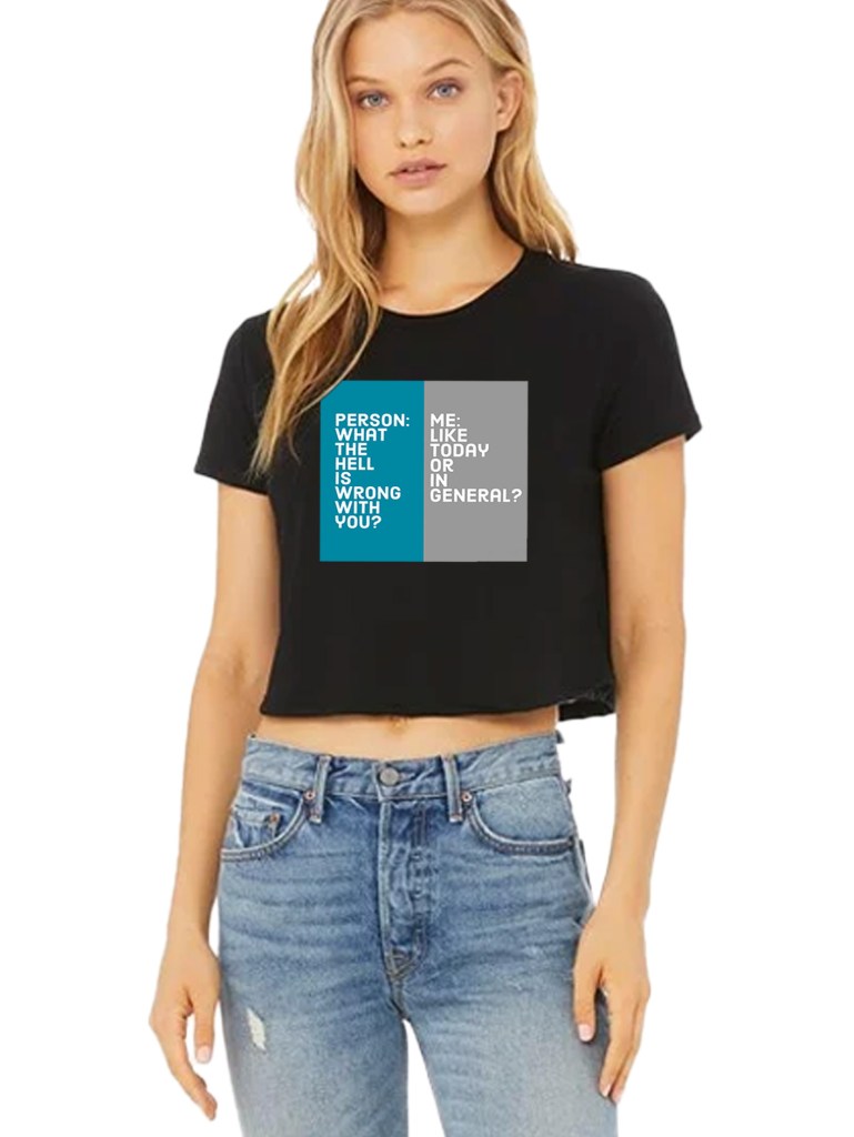 Bella & Canvas Women's Flowy Cropped Tee - What's Wrong