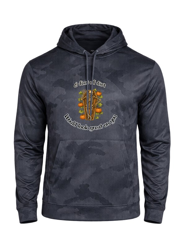 CamoHex Fleece Hooded Pullover - 6 Feet of Dirt