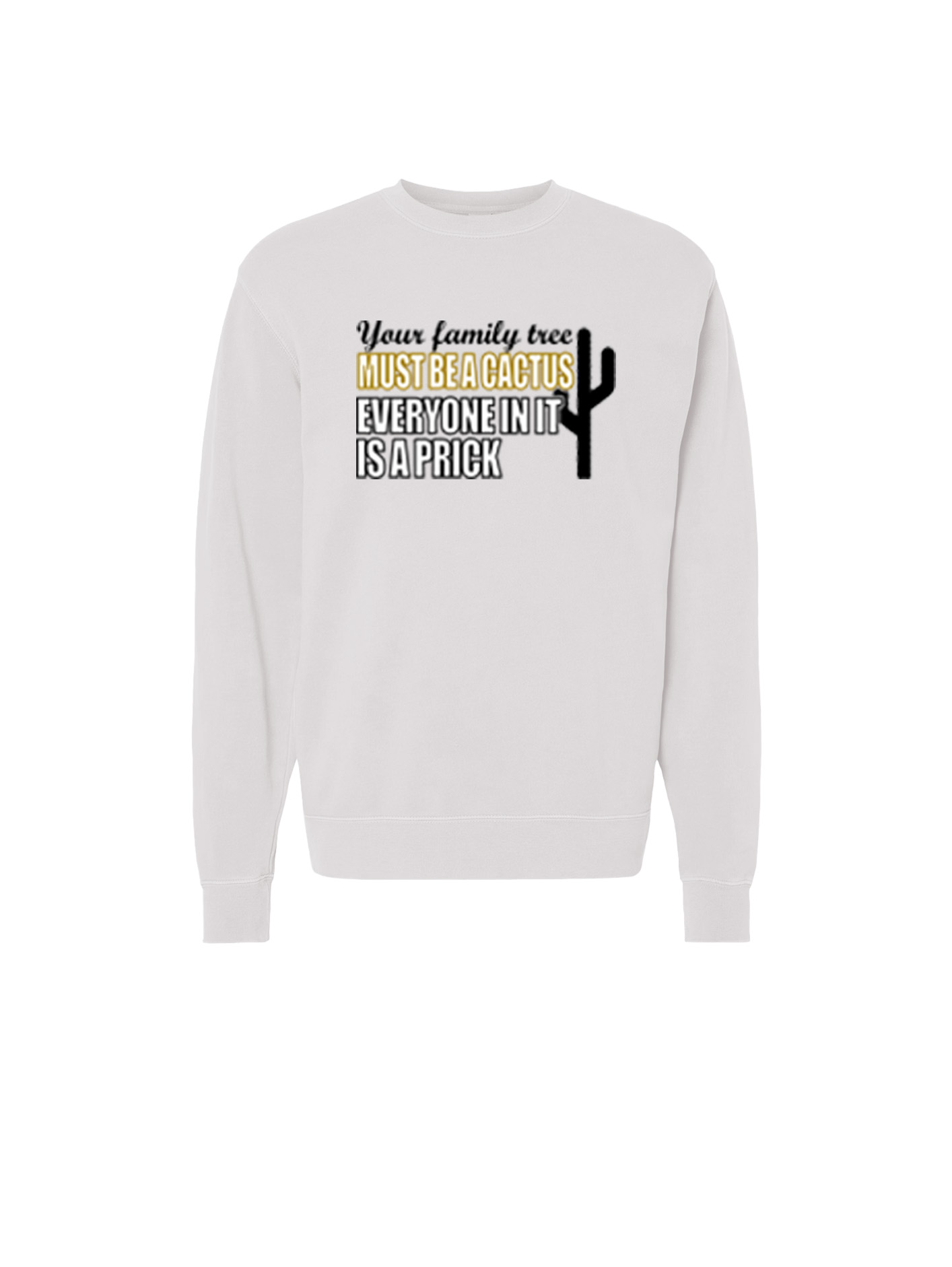 Unisex Pigment Dyed Crew Neck - Cactus Prick - Image 8