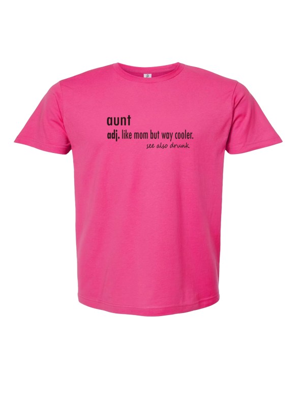 Unisex Fine Jersey Tee - Dictionary Aunt
