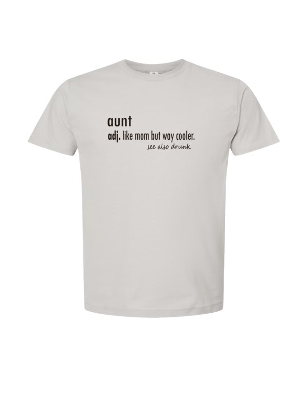 Unisex Fine Jersey Tee - Dictionary Aunt