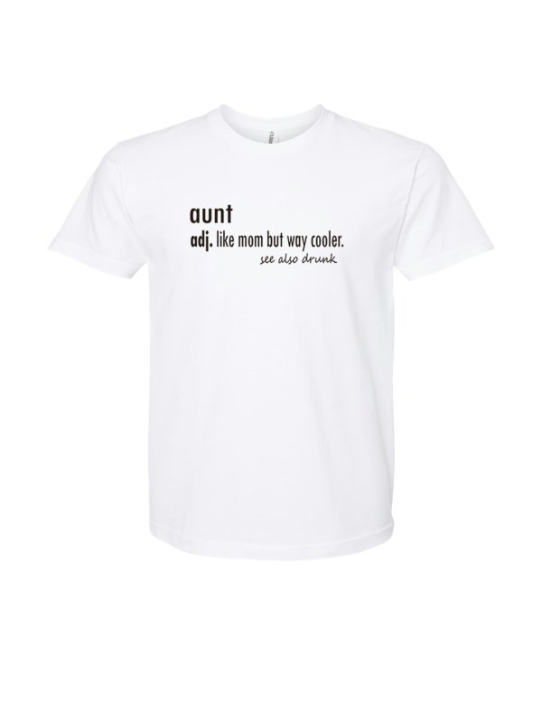 Unisex Fine Jersey Tee - Dictionary Aunt