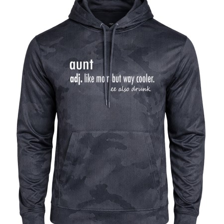 CamoHex Fleece Hooded Pullover - Dictionary Aunt
