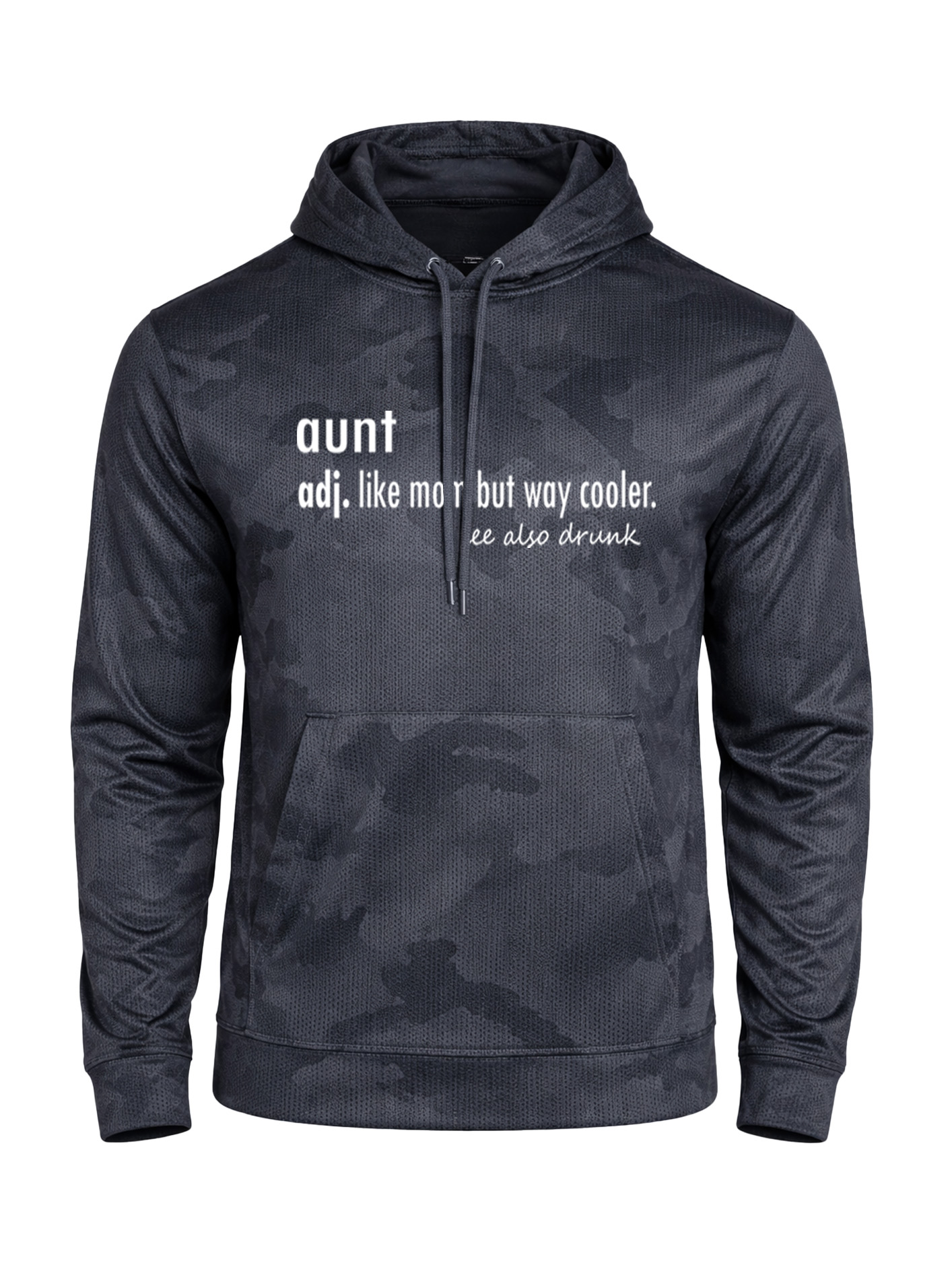 CamoHex Fleece Hooded Pullover - Dictionary Aunt - Image 1