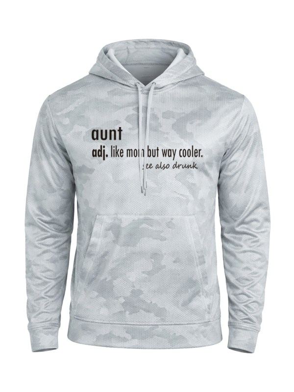 CamoHex Fleece Hooded Pullover - Dictionary Aunt