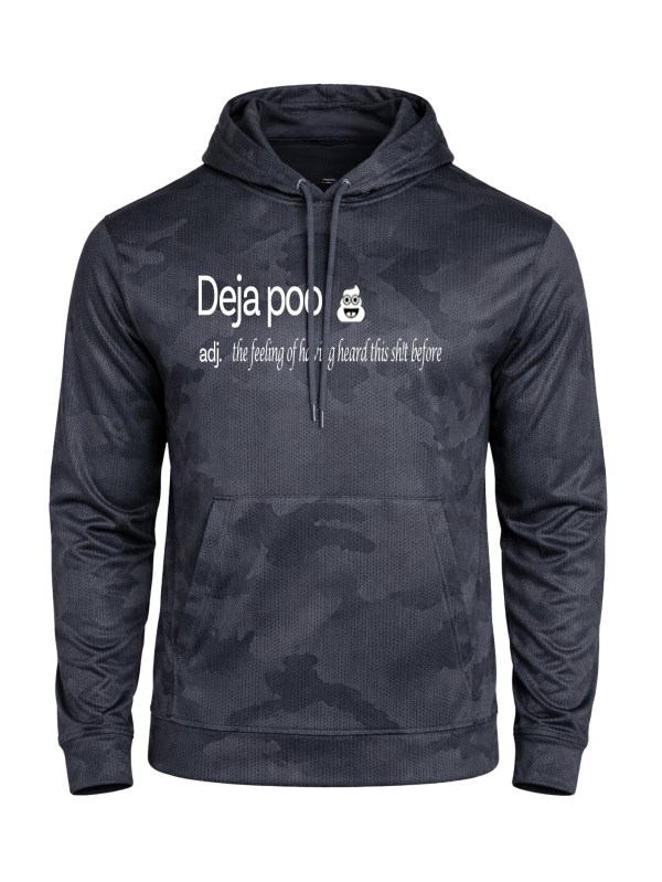 CamoHex Fleece Hooded Pullover - Dictionary Poo