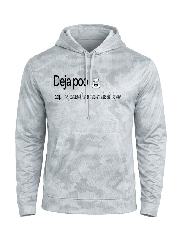 CamoHex Fleece Hooded Pullover - Dictionary Poo