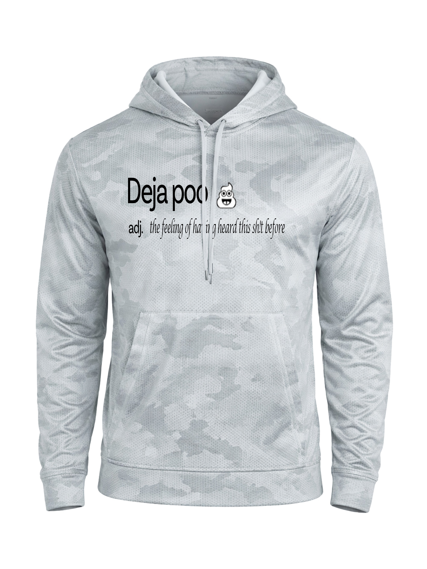 CamoHex Fleece Hooded Pullover - Dictionary Poo - Image 1