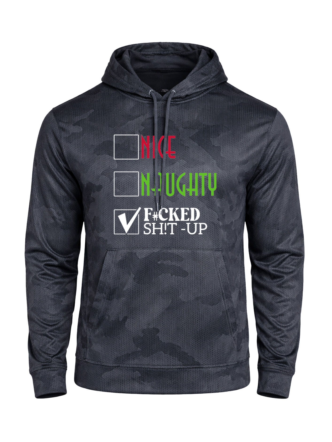 CamoHex Fleece Hooded Pullover - F