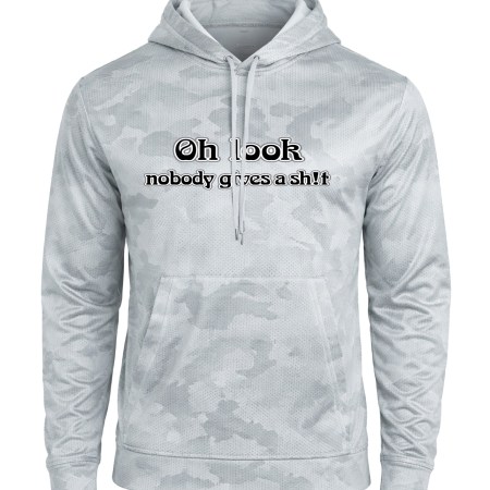 CamoHex Fleece Hooded Pullover - Gives a Sh!t