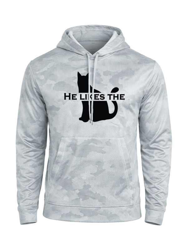 CamoHex Fleece Hooded Pullover - Kitty