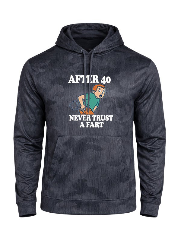 CamoHex Fleece Hooded Pullover - Trust a Fart