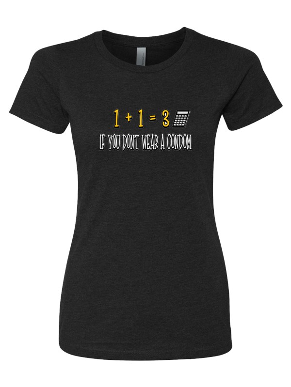 Women's CVC T-Shirt - Wear a Condom
