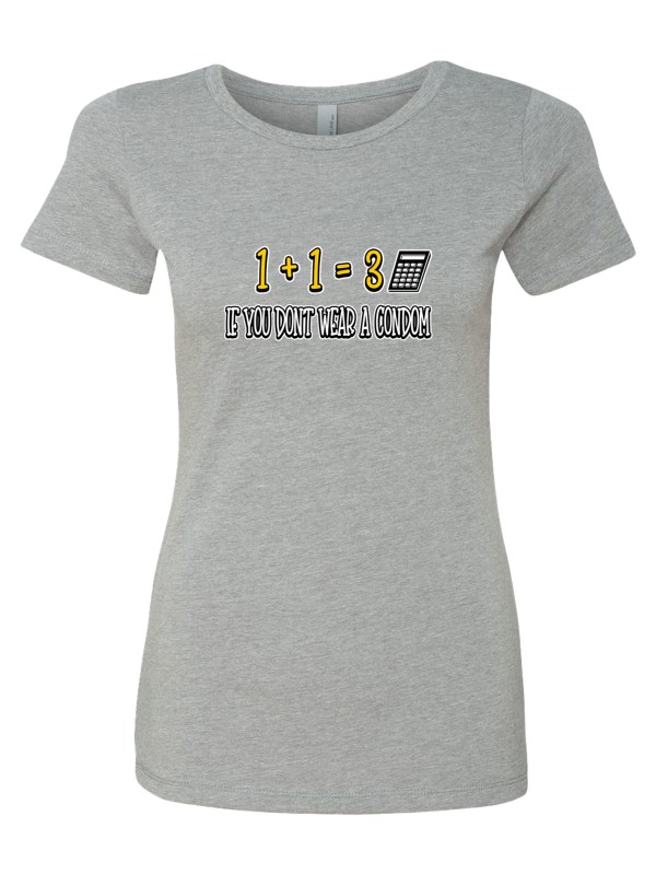 Women's CVC T-Shirt - Wear a Condom