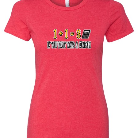 Women's CVC T-Shirt - Wear a Condom