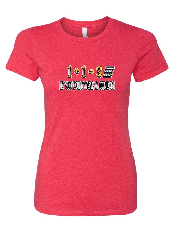 Women's CVC T-Shirt - Wear a Condom