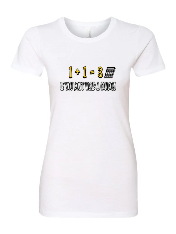 Women's CVC T-Shirt - Wear a Condom