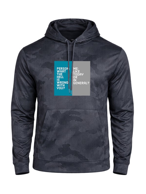 CamoHex Fleece Hooded Pullover - What's Wrong