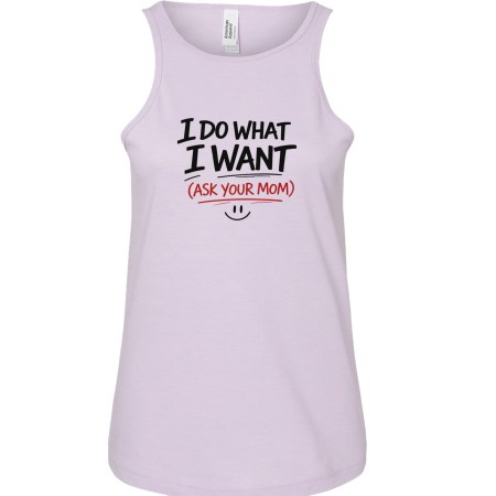 Ladies' CVC Racerback Tank - Ask Your Mom