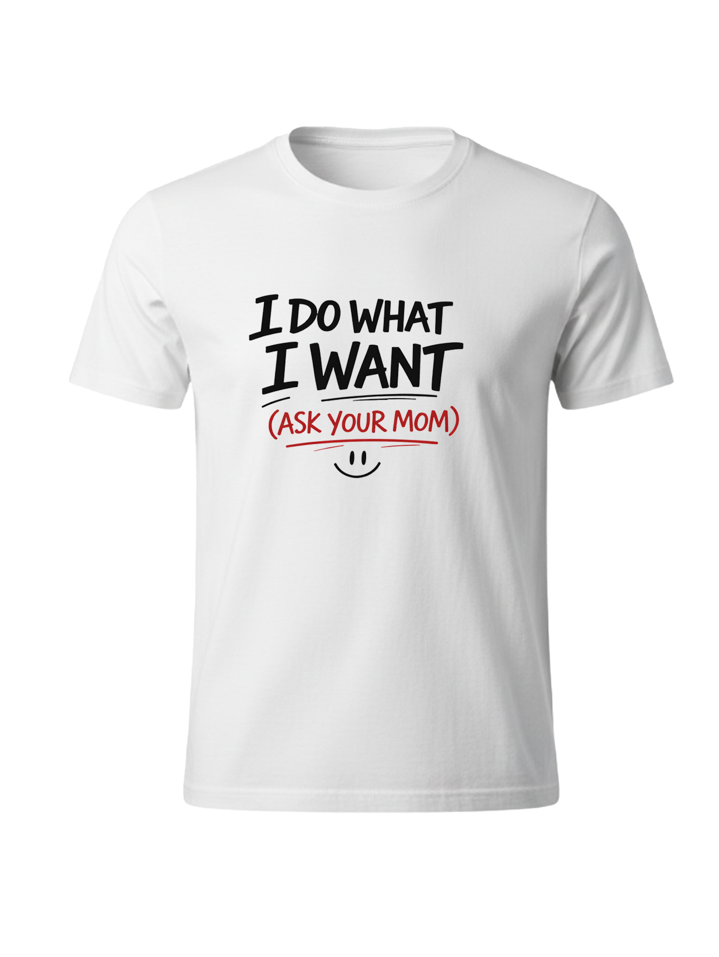 Light Cotton T-Shirt - Ask Your Mom - Image 4