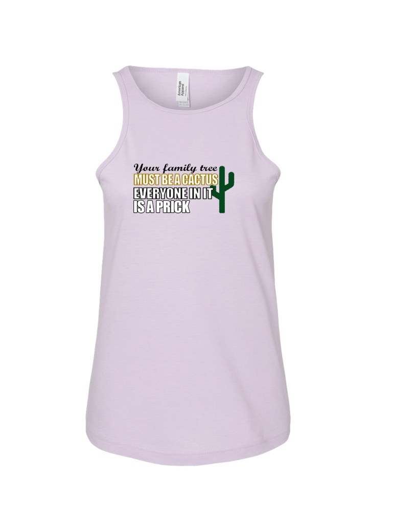 Ladies' CVC Racerback Tank - Cactus Prick