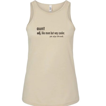 Ladies' CVC Racerback Tank - Dictionary Aunt