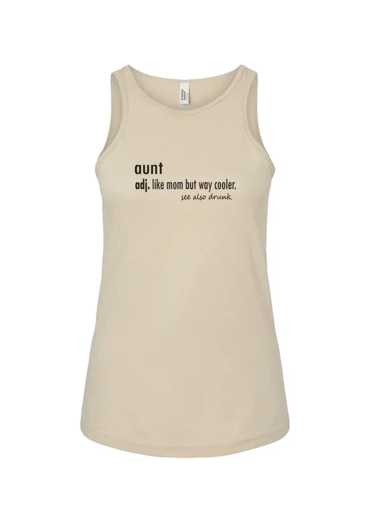 Ladies' CVC Racerback Tank - Dictionary Aunt