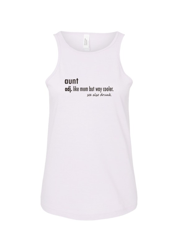 Ladies' CVC Racerback Tank - Dictionary Aunt
