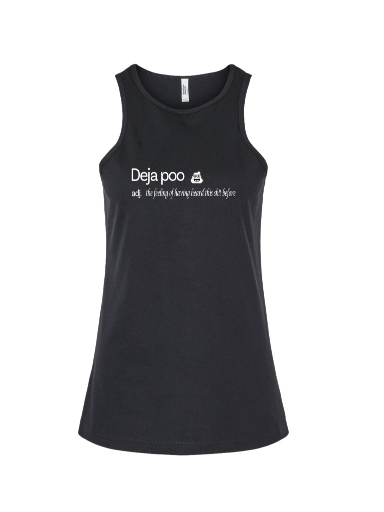 Ladies' CVC Racerback Tank - Dictionary Poo