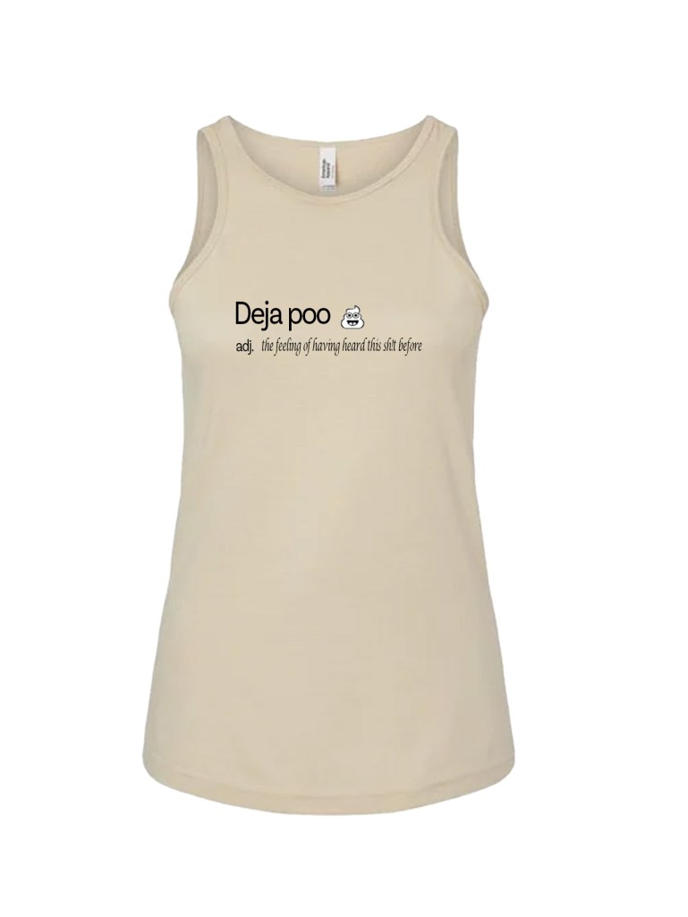 Ladies' CVC Racerback Tank - Dictionary Poo