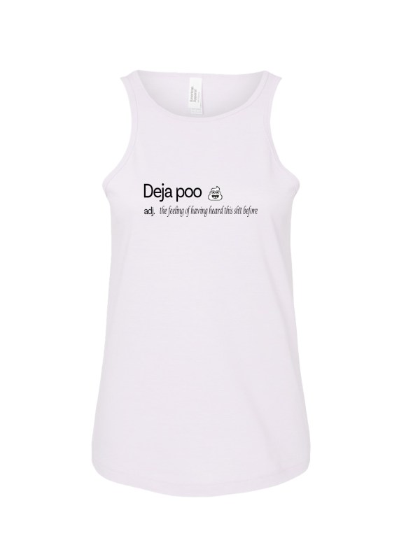 Ladies' CVC Racerback Tank - Dictionary Poo
