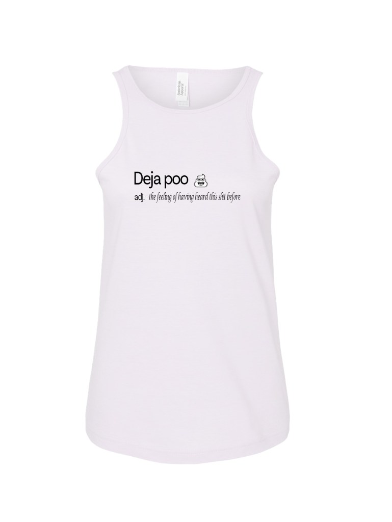 Ladies' CVC Racerback Tank - Dictionary Poo