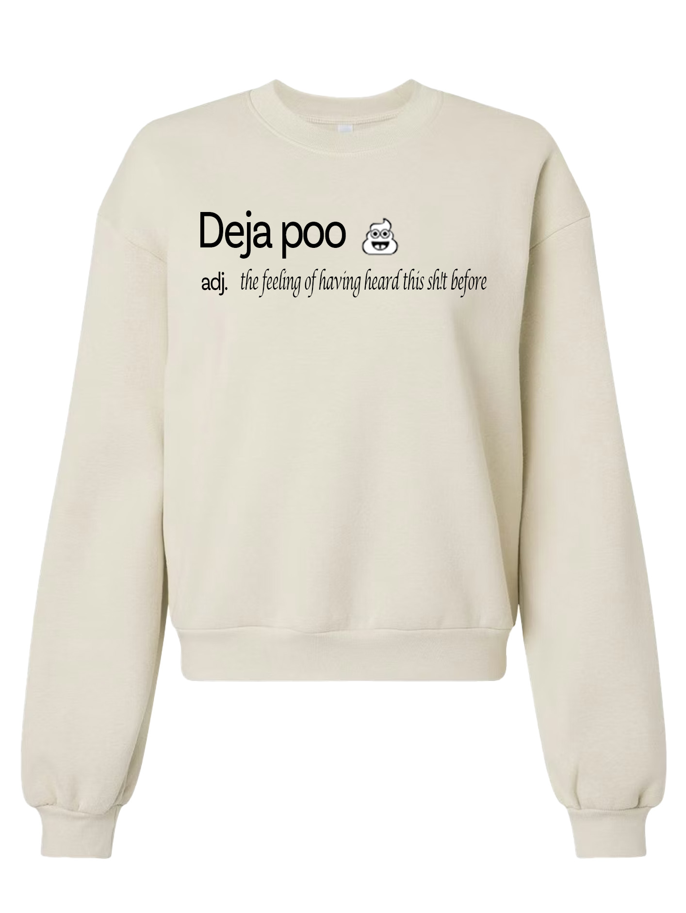 The American Apparel ReFlex Fleece Crewneck - Dictionary Poo - Image 1